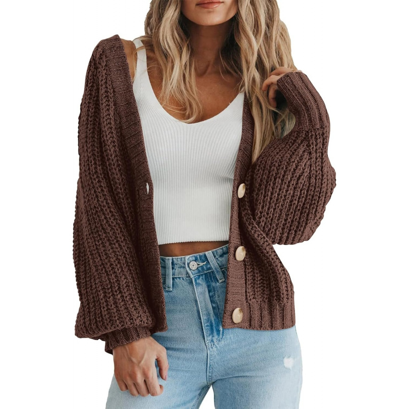 Women's Chunky Knit Open Front Sweater