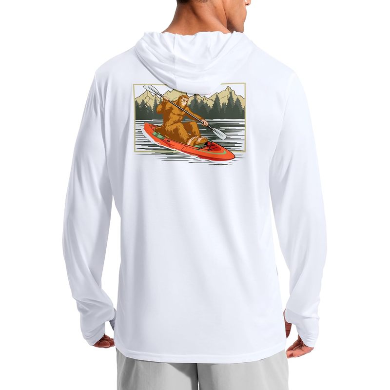 Men's UPF 50+ Sun Protection Hoodie Lightweight Long Sleeve