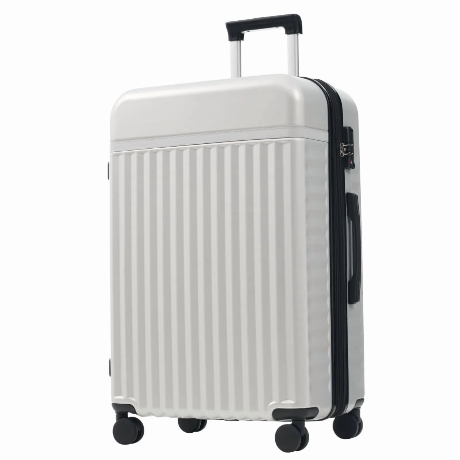Front Opening Luggage Set 3 Piece, Hardside Carry on Suitcase with USB Port, Expandable Luggage with Handle Bag Spinner Wheels TSA Lock