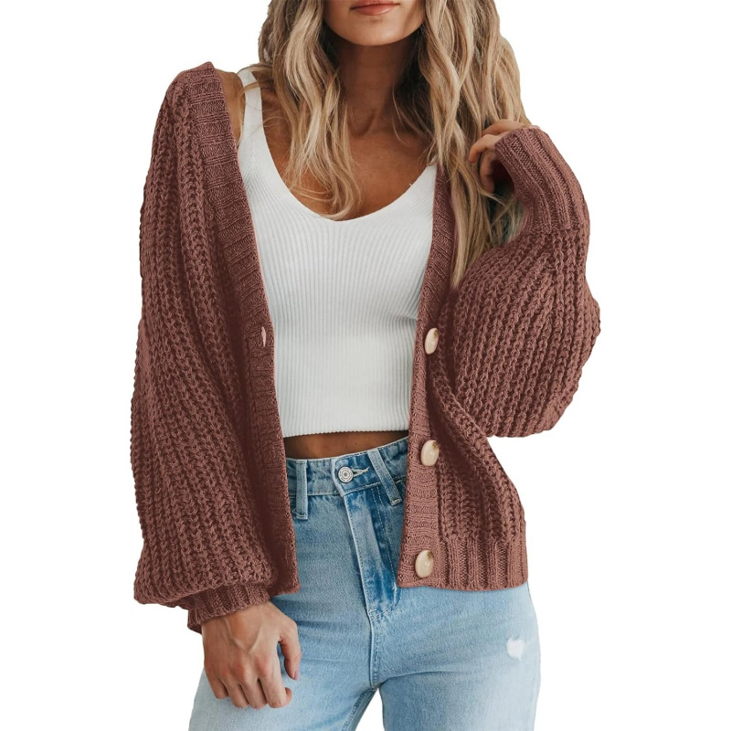 Women's Chunky Knit Open Front Sweater
