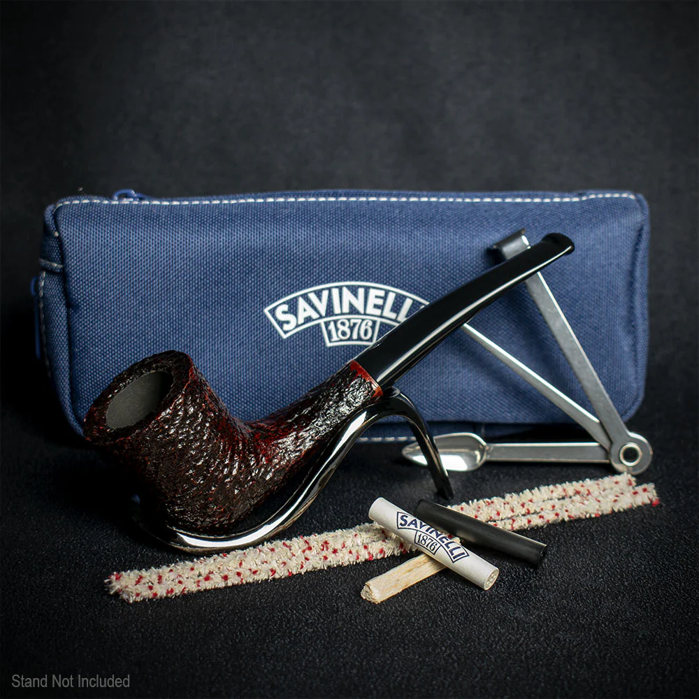 Savinelli One Rustic Dark Brown 404 Pipe Starter Kit
