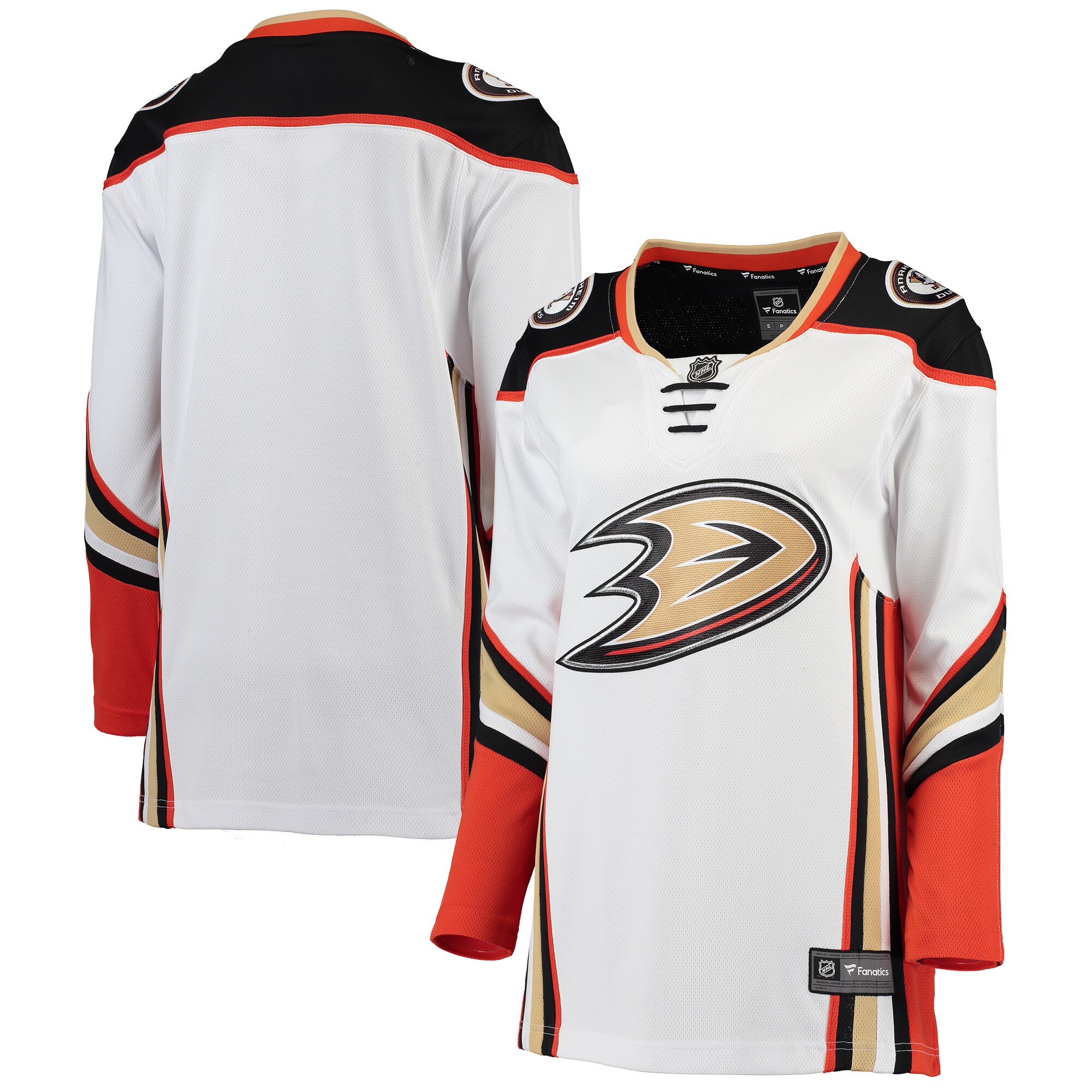 Anaheim Ducks Fanatics Women’s Away Breakaway Jersey – White