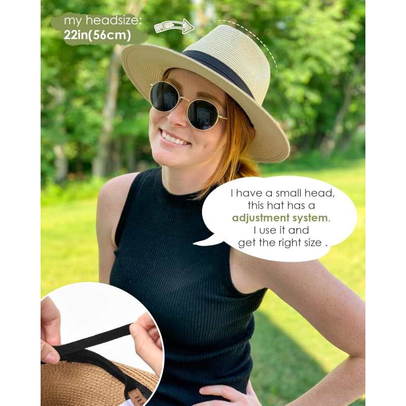 Women's Men's Wide Brim Straw