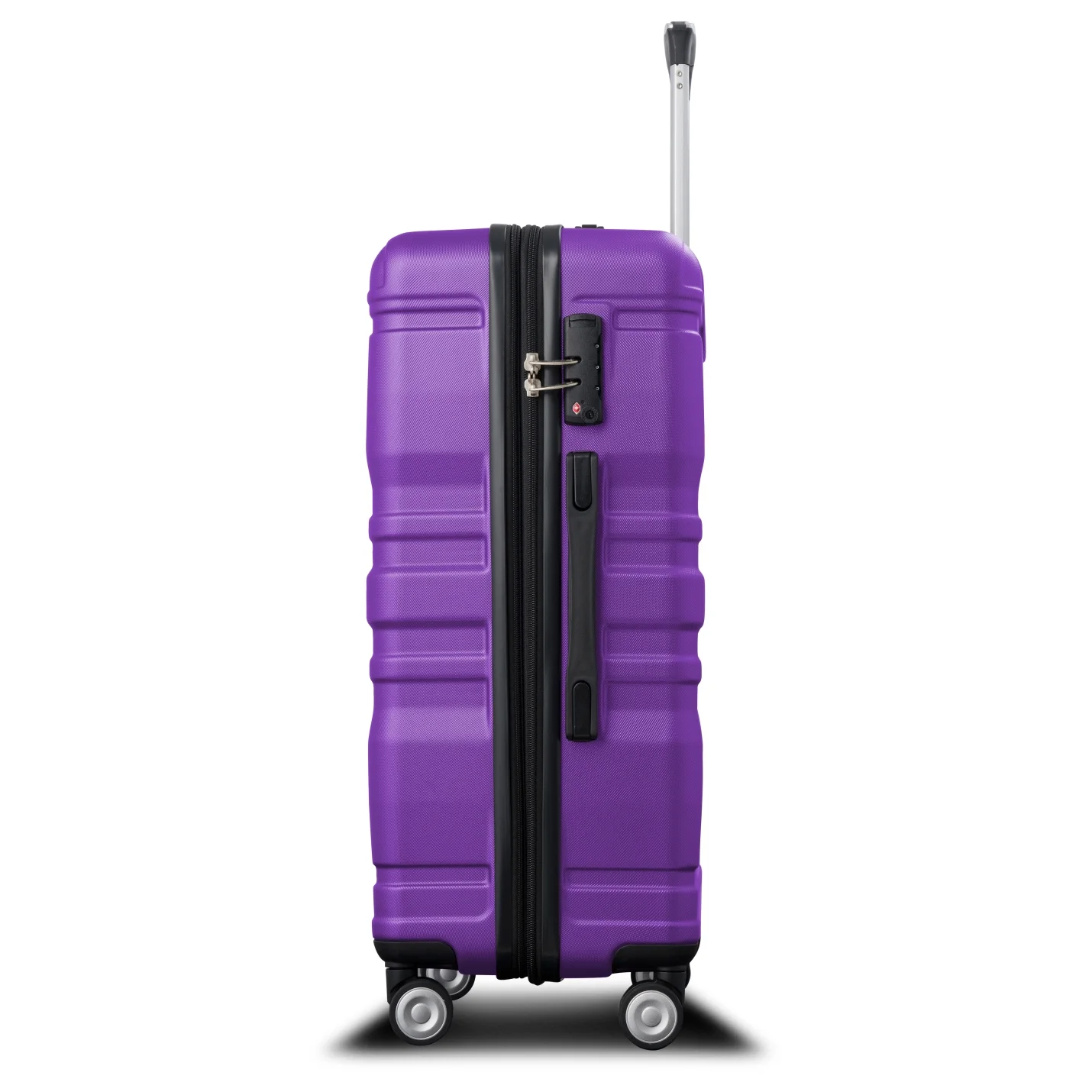 Luggage Sets New Model Expandable ABS Hardshell 3pcs Clearance Luggage Hardside Lightweight Durable Suitcase sets Spinner Wheels Suitcase with TSA Lock 20''24''28''(blue and brown)