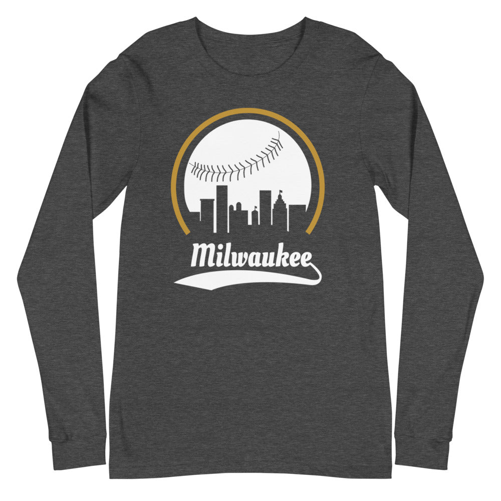 Unisex Milwaukee Brewers Baseball Long Sleeve Tee Shirt