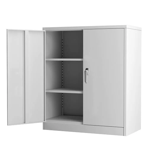 Supeer Black Metal Storage Cabinet, 72