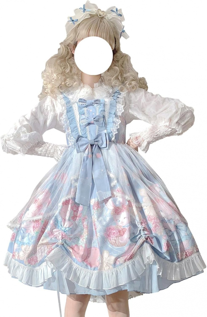 Teens Lolita Princess Party Dress Kawaii Bunny