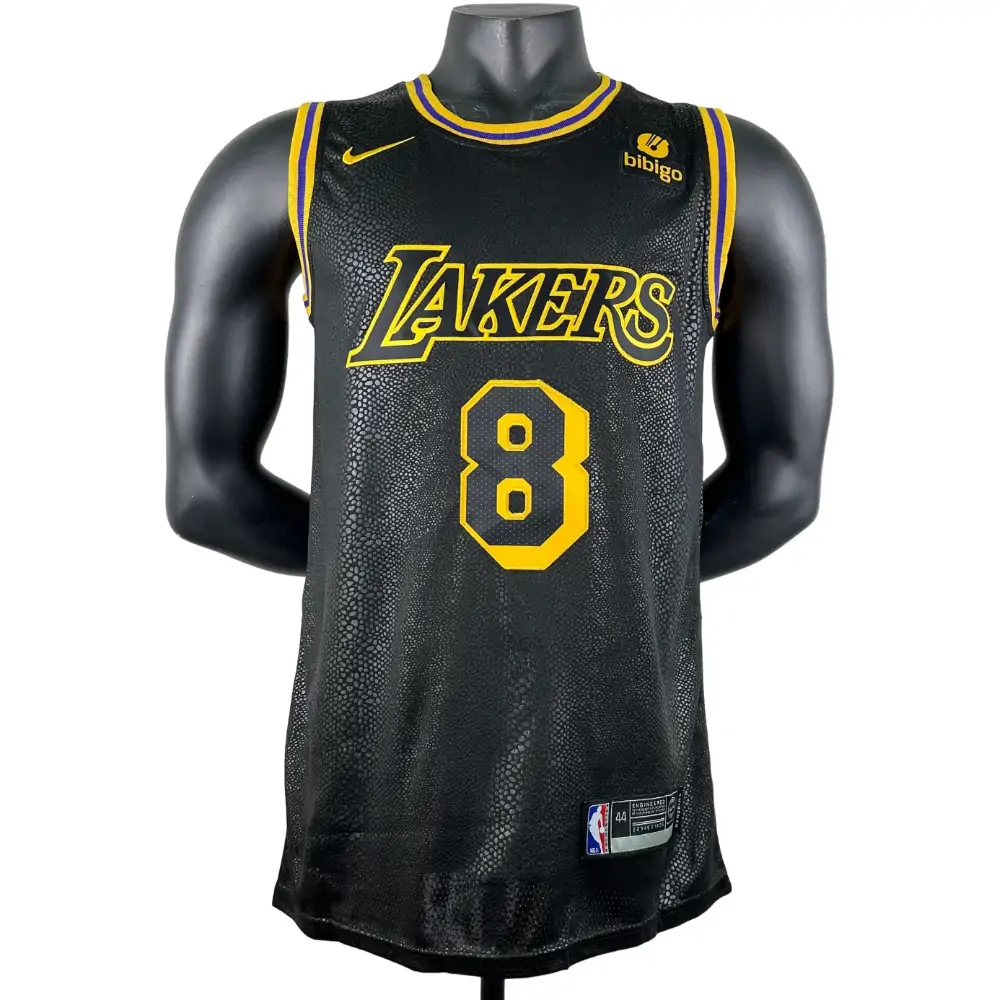 Embroidery Lakers Snake pattern Front 8 Back 24 Kobe