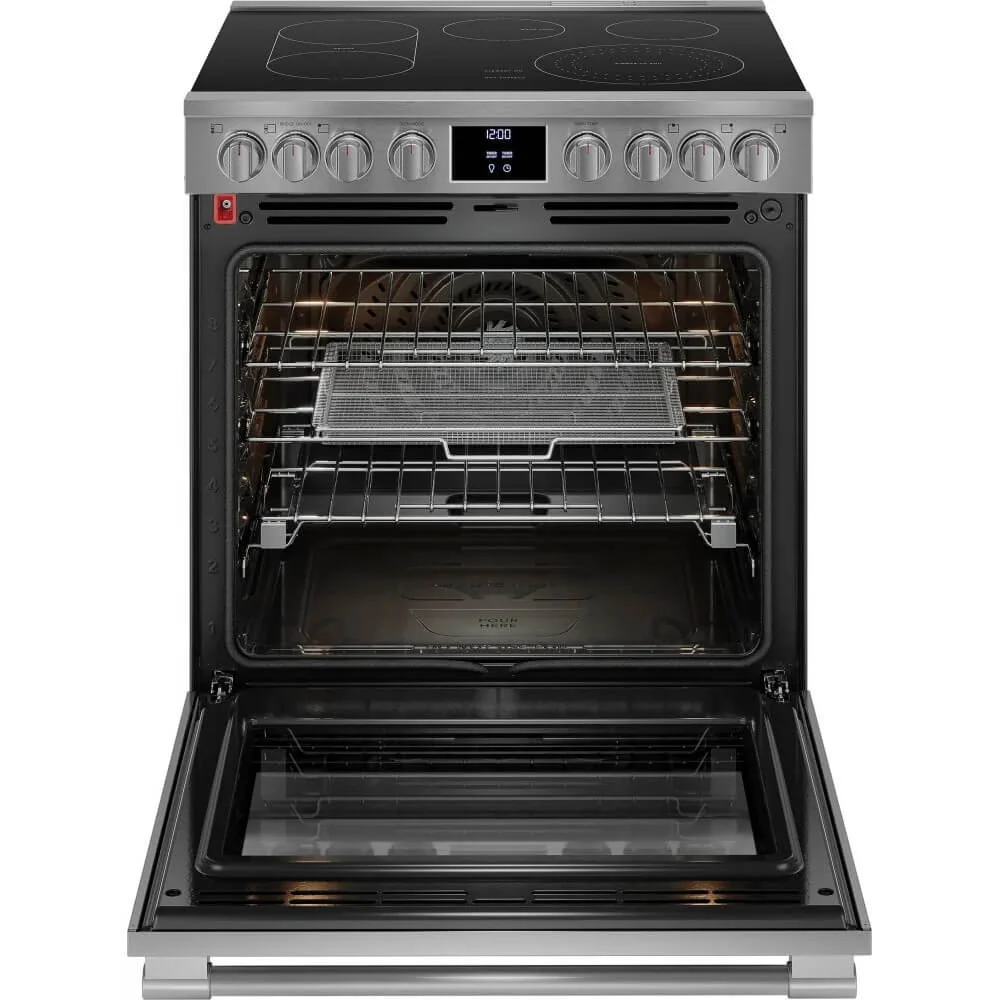 FRIGIDAIRE 30 Inch Slide-In Electric Range with 5 Elements Stainless Steel PCFE3080AF