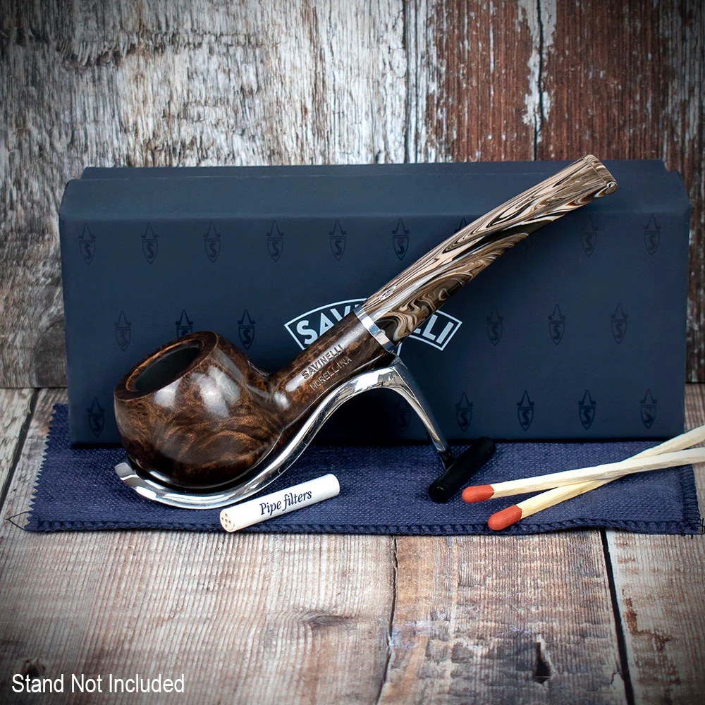 Savinelli Morellina Smooth Brown 315S - 6mm Briar Pipe