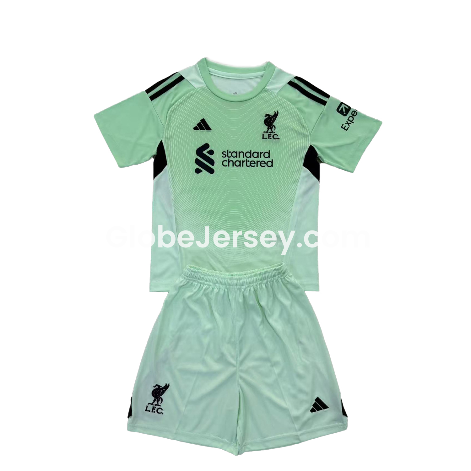 Liver.pool 25-26 Green Goalkeeper Men's Adult Jersey Set - Fans Version