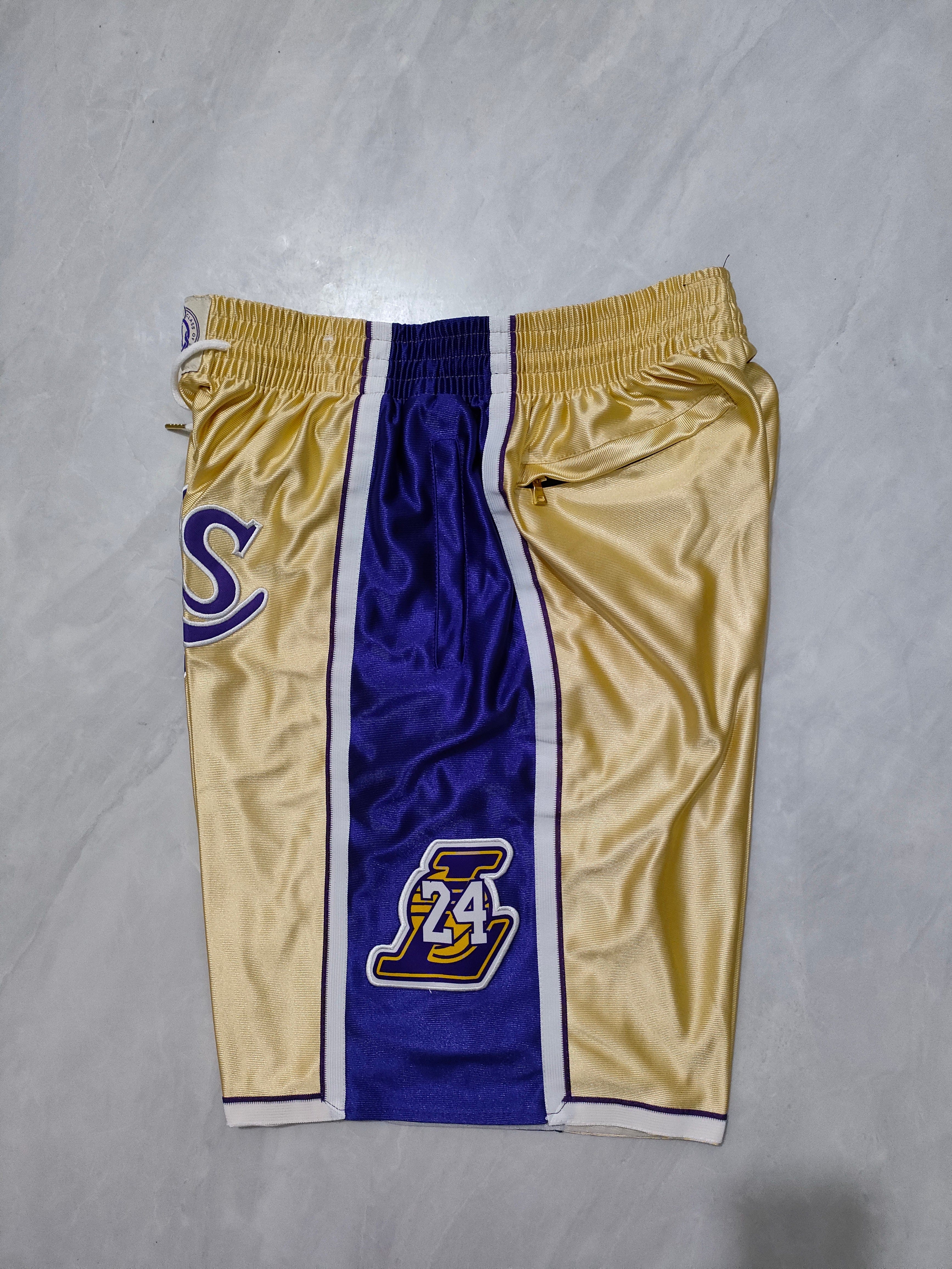 Los Angeles Lakers Kobe Bryant Gold Hall of Fame Pocket Pants
