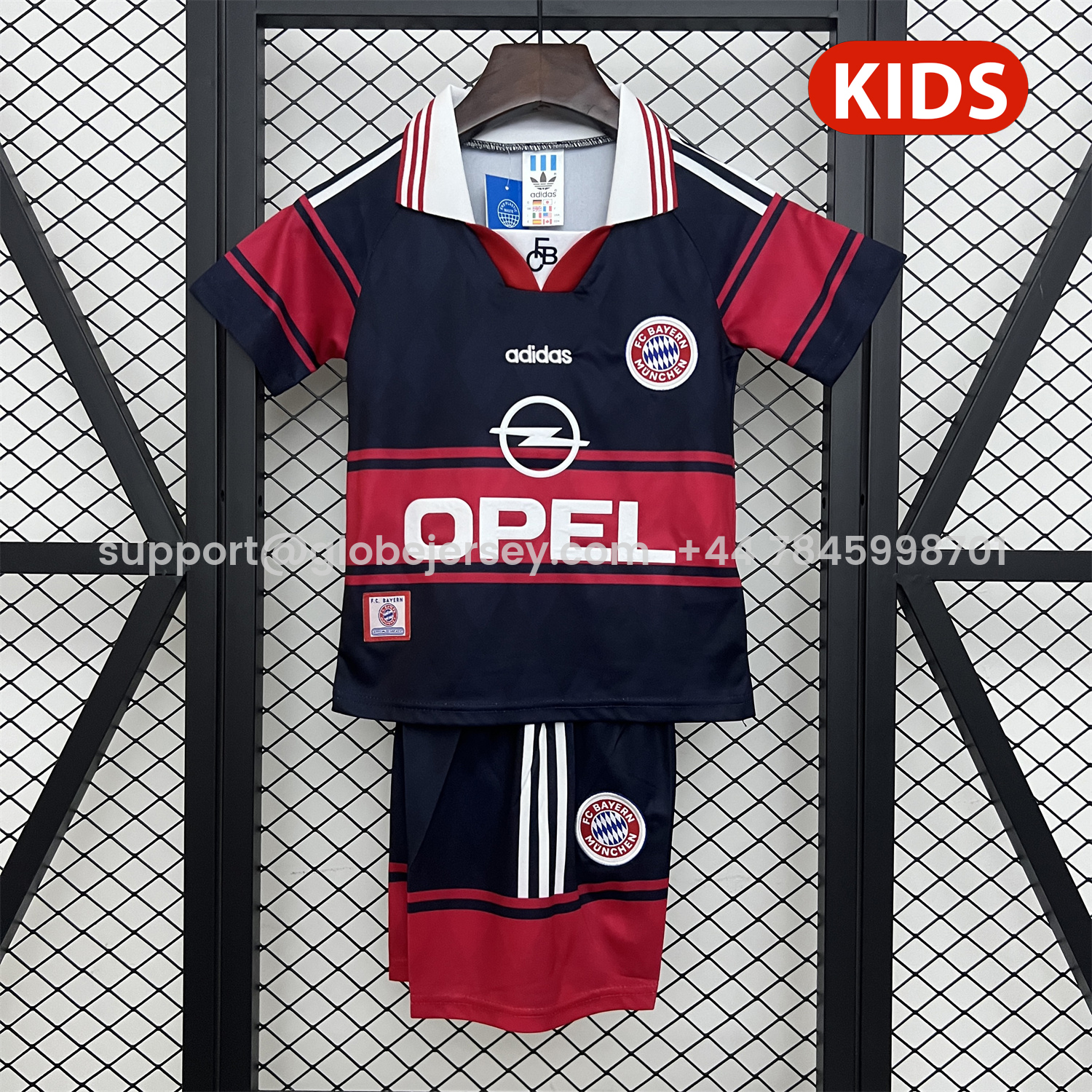 Retro Bayern Munich 1997-99 Home Kids Kit