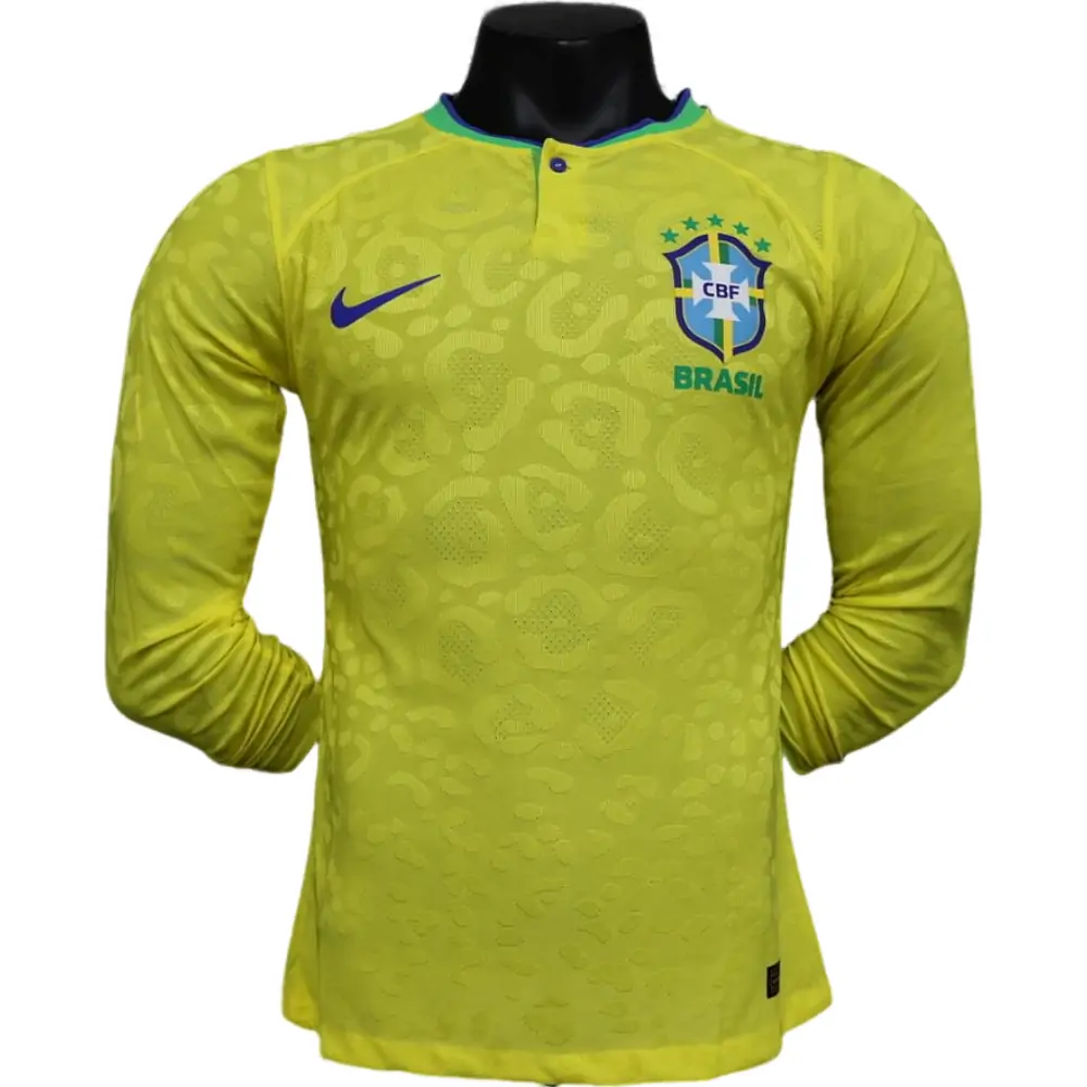 2023/2024 Brazil Home Long Sleeve Players Edition