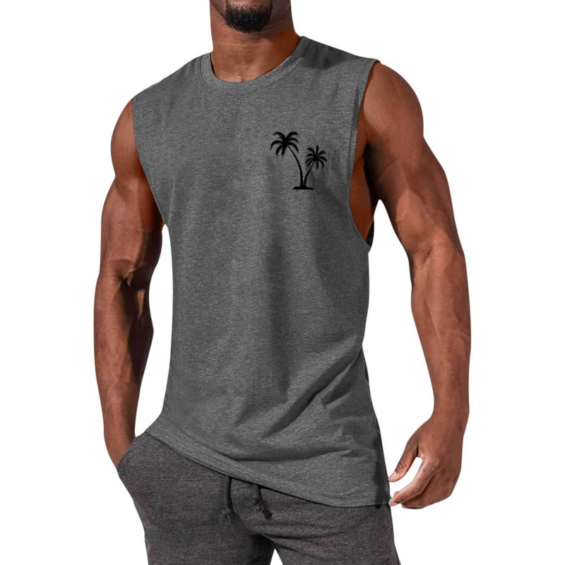 Men's Tank Tops Sleeveless Tee Shirts Casual Summer