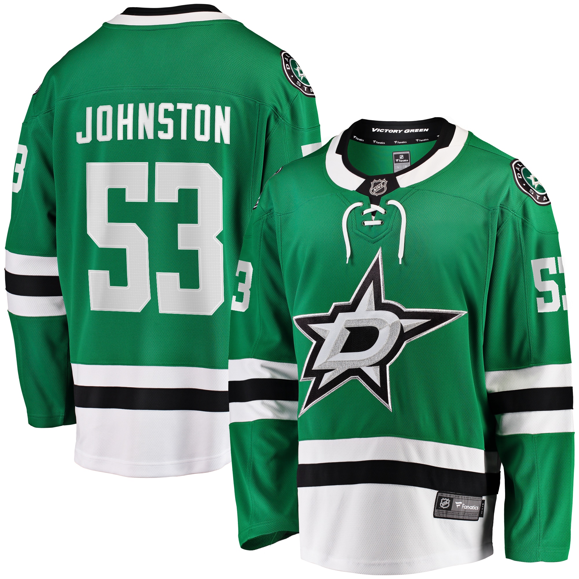 Wyatt Johnston Dallas Stars Fanatics Home Breakaway   Jersey – Kelly Green