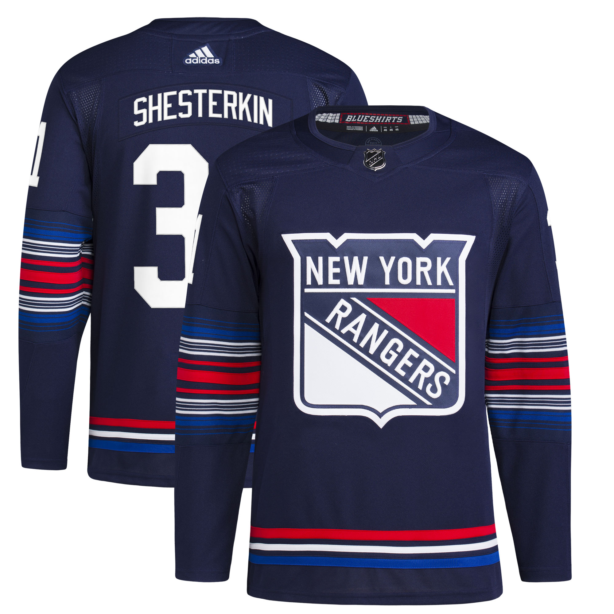 Igor Shesterkin New York Rangers  Alternate  Primegreen   Jersey – Navy