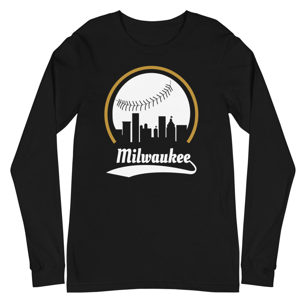 Unisex Milwaukee Brewers Baseball Long Sleeve Tee Shirt