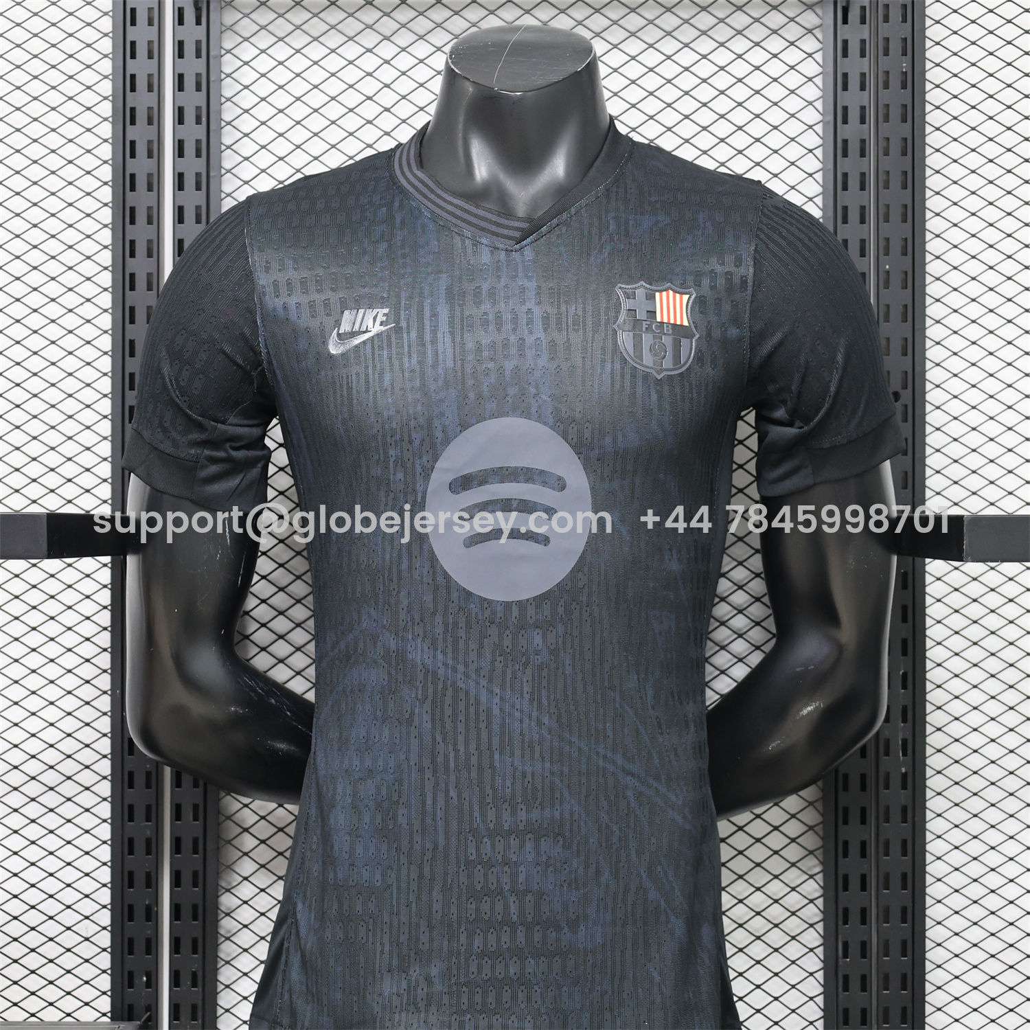 Barcelona 25-26 Blue Texture Black Special Jersey - Player Version