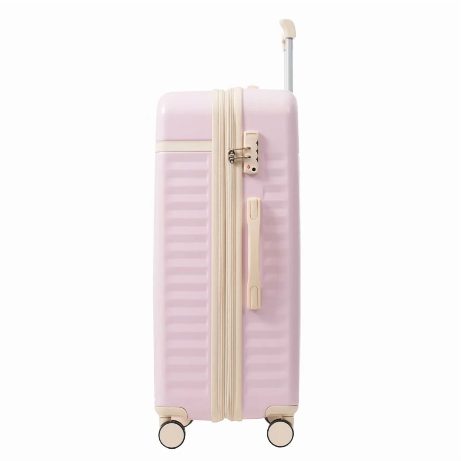 Front Opening Luggage Set 3 Piece, Hardside Carry on Suitcase with USB Port, Expandable Luggage with Handle Bag Spinner Wheels TSA Lock