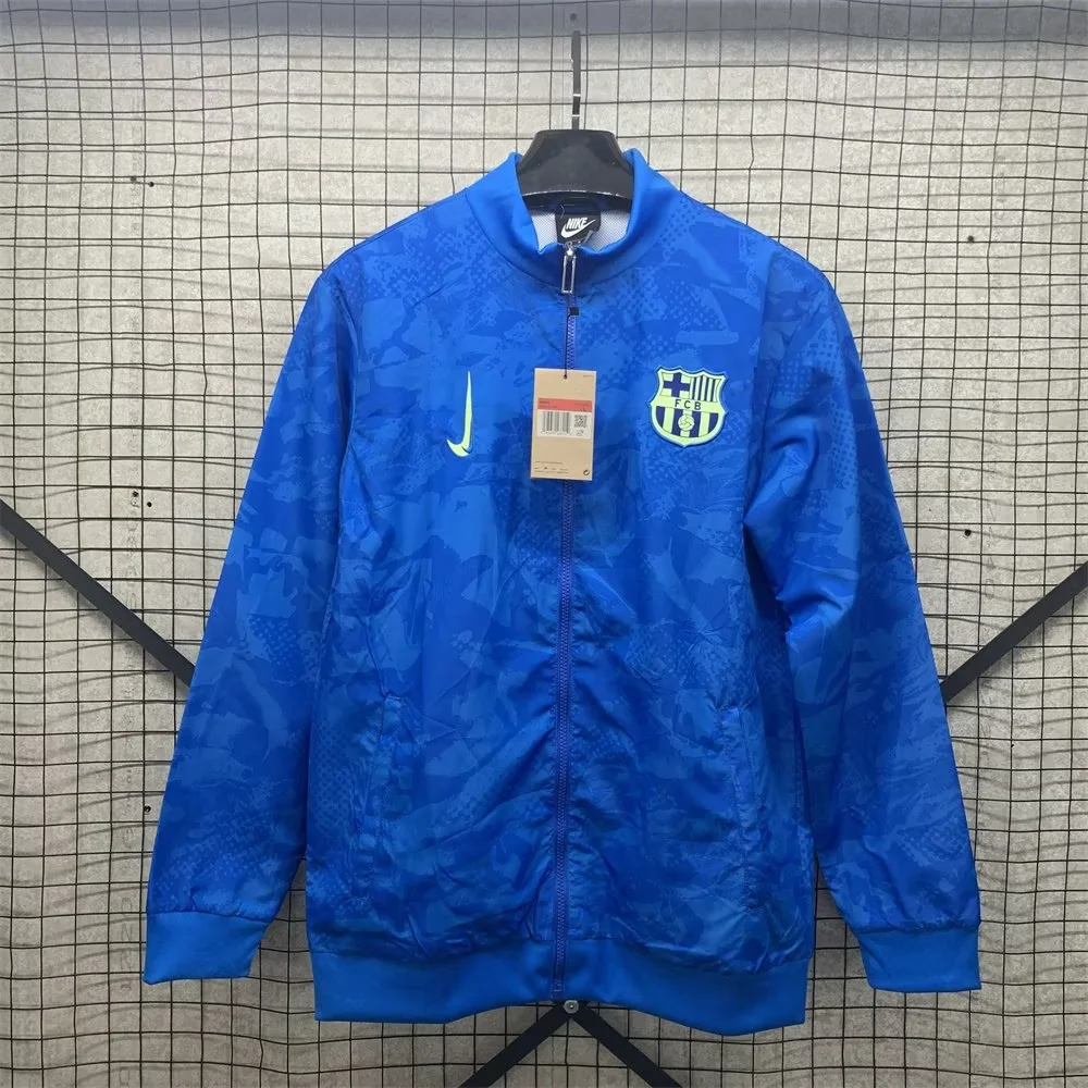 2024/2025 Barcelona Windbreaker Blue Jersey 1:1 Thai Quality