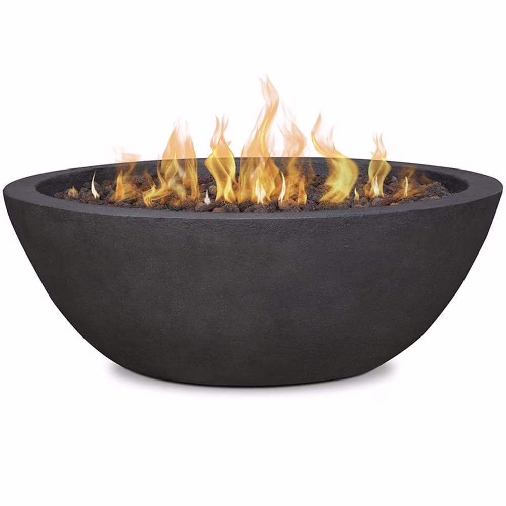 Real Flame Riverside Propane Fire Bowl in Glacier Gray