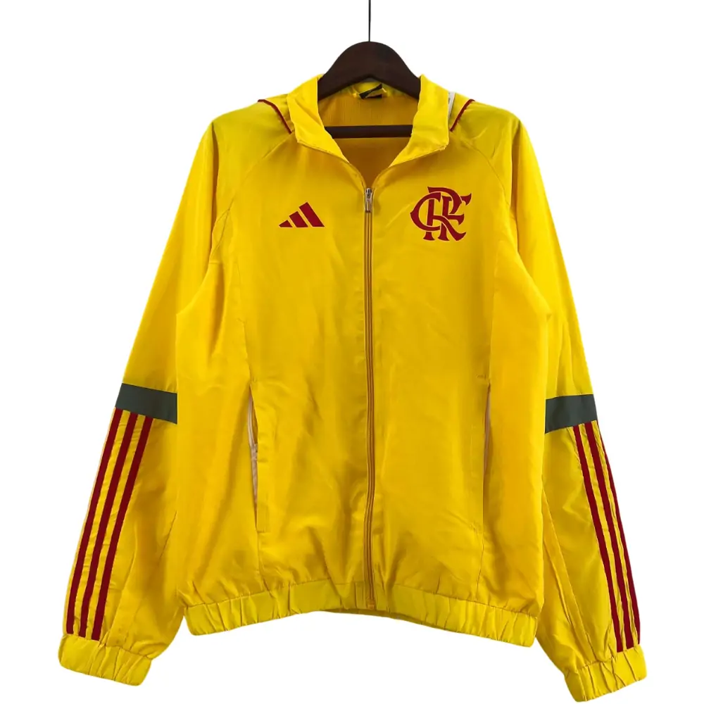 2023 Flamengo Windbreaker yellow Soccer Jersey 1:1 Thai Quality