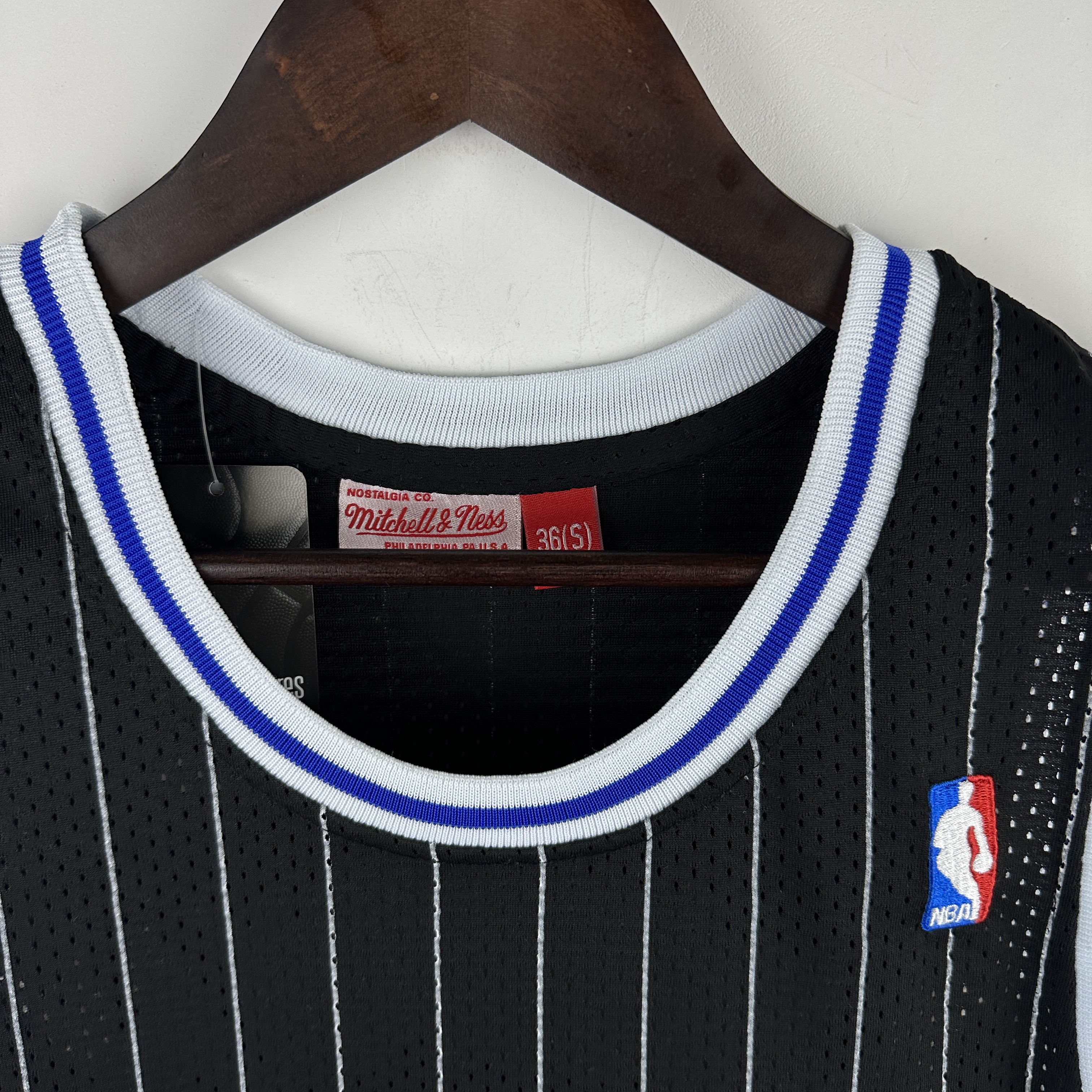 Embroidered MN Retro Jersey Magic 94/95 Season Stripes Black No. 1 Hardaway