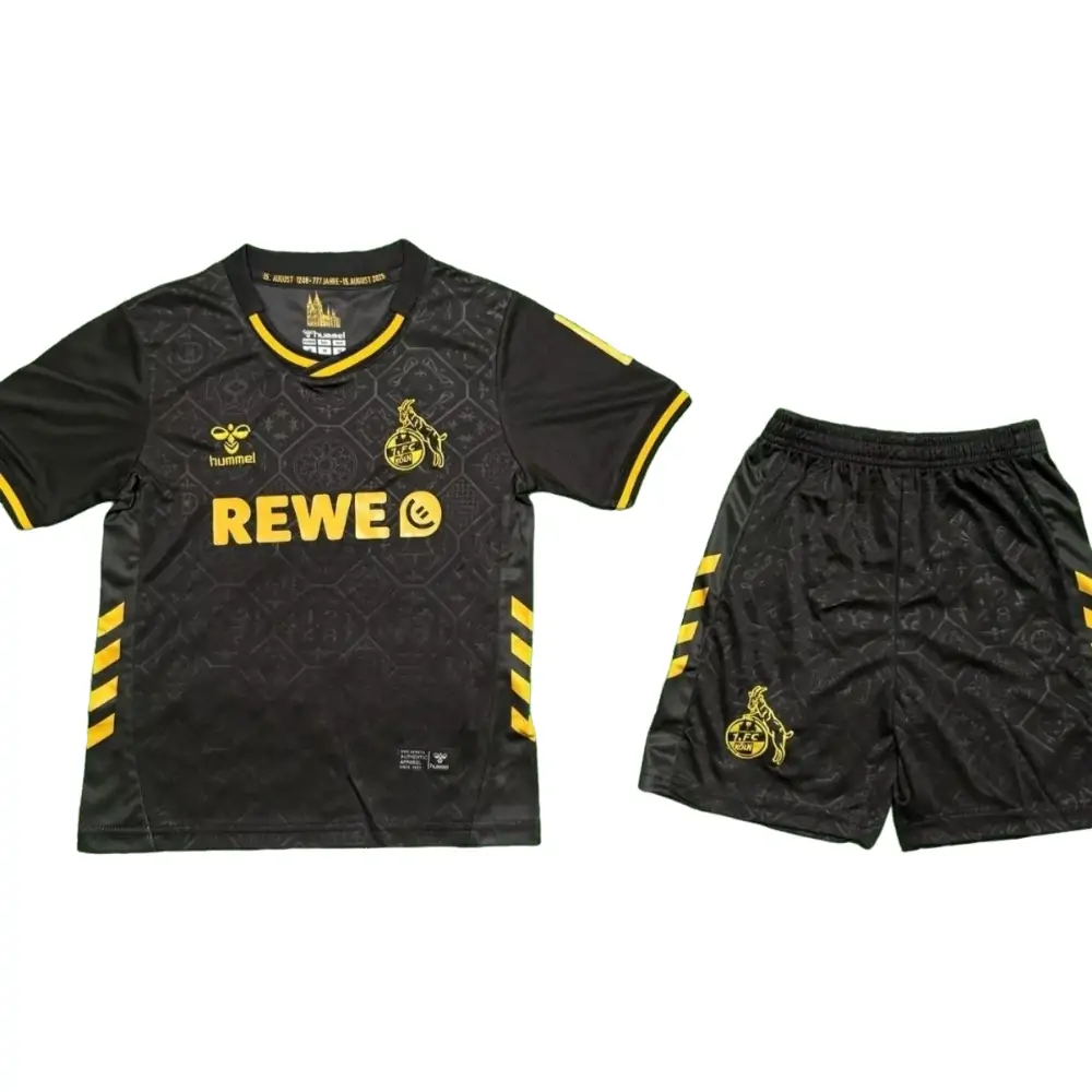 2025-26 1. FC Köln Second Away Kit - Short Sleeve Children's suit Fans Edition