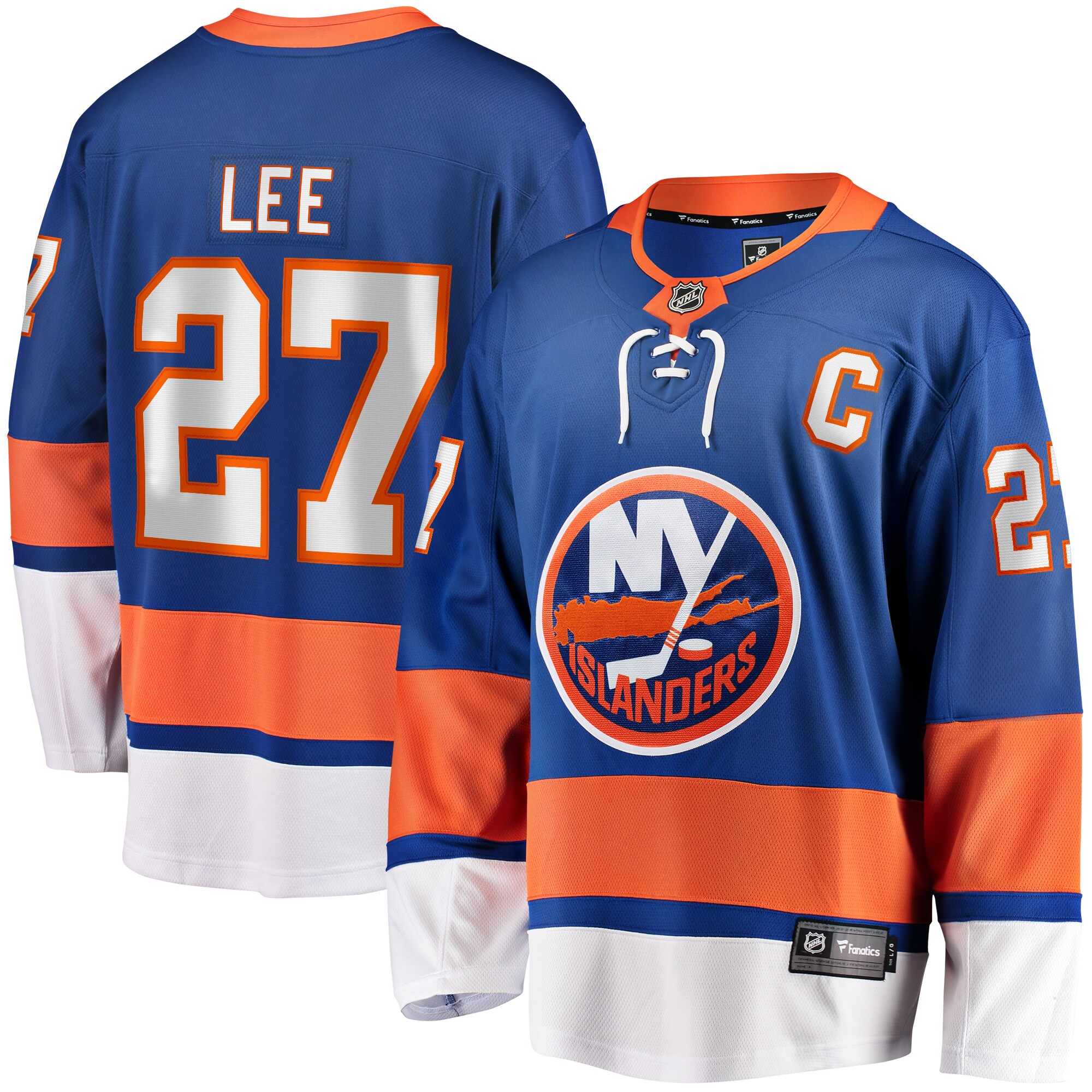 Anders Lee New York Islanders Fanatics Home Captain Patch Breakaway   Jersey – Royal