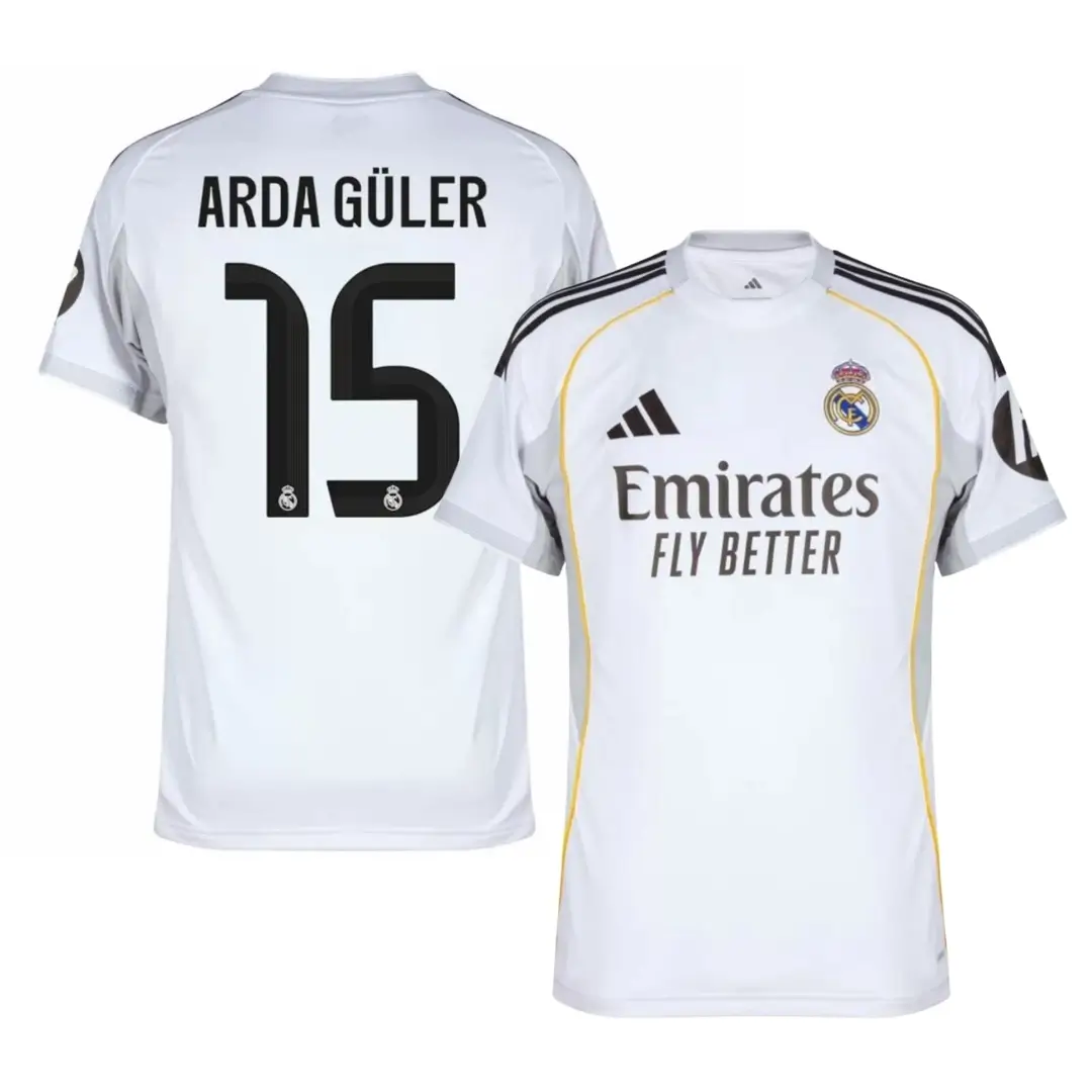 ARDA GÜLER #15 Real Madrid Home Jersey 2025/26