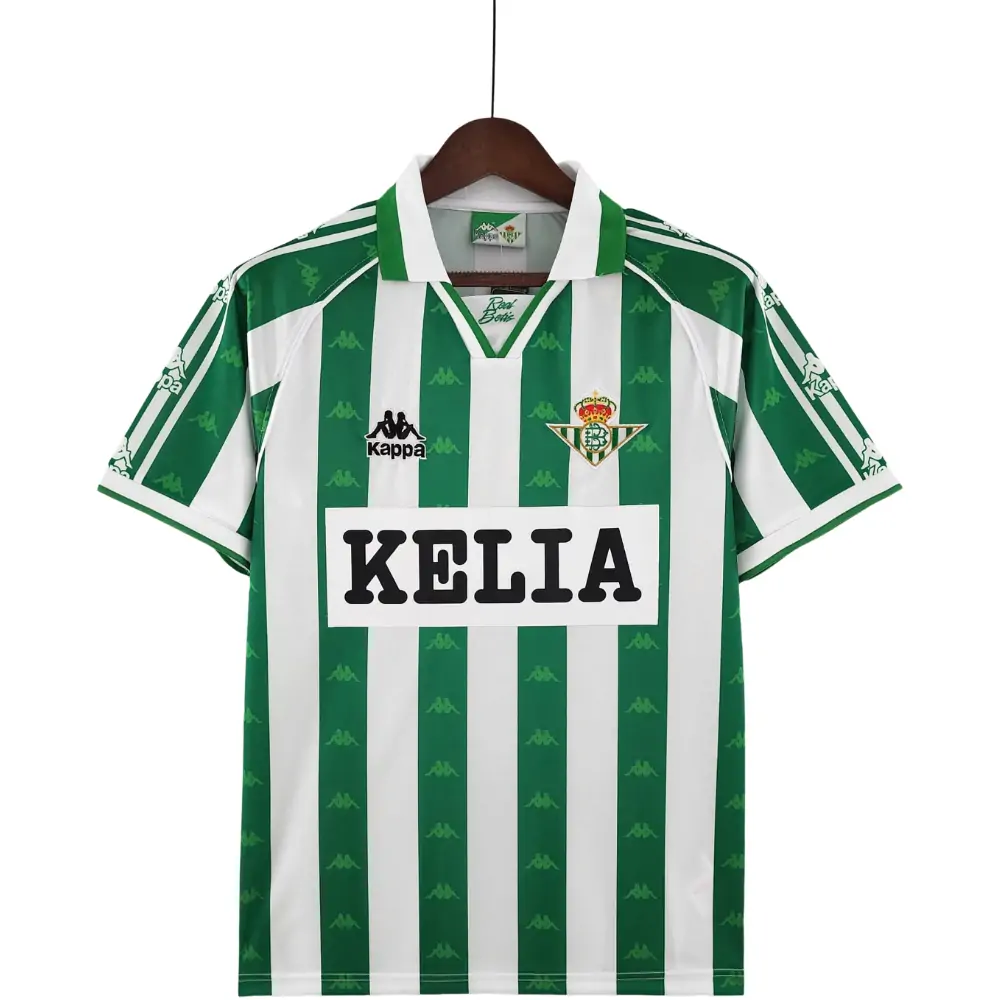 1995/97 Real Betis home retro jersey with advertising on the chest