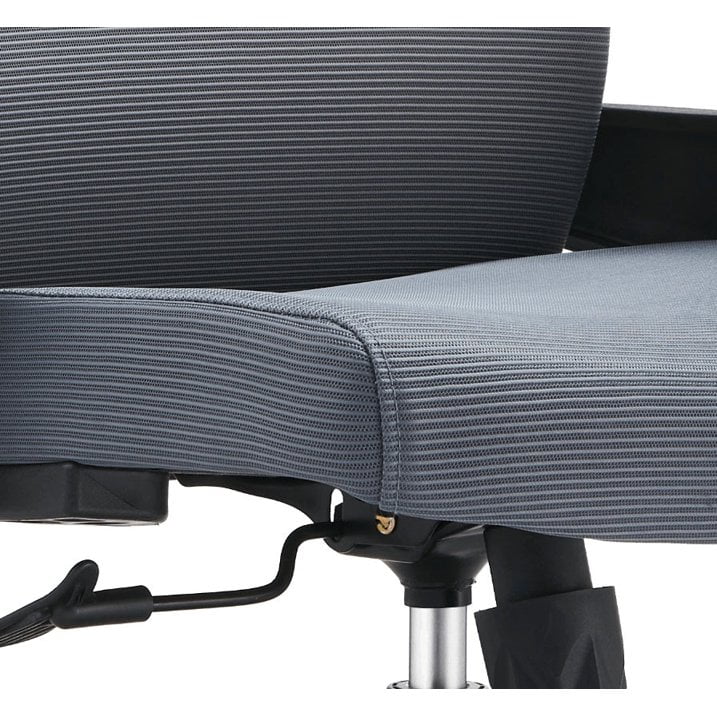 LeisureMod Brio Modern Office Chair Ergonomic Lumbar Support Computer Chair Adjustable Desk Chair with 360 Degree Swivel and Tilt in Blue