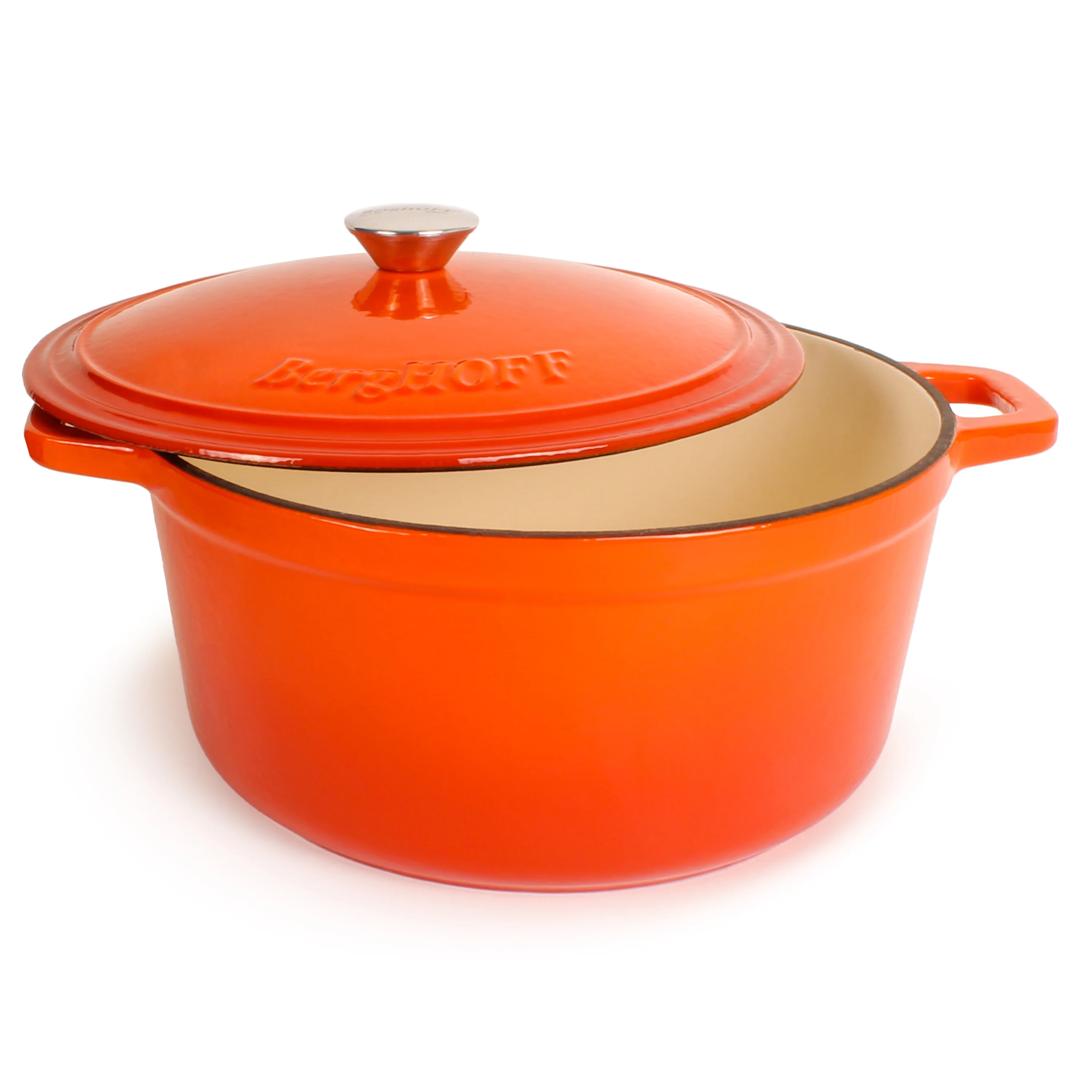BergHOFF Neo 4Pc Cast Iron Set: 5qt. & 7qt. Covered Dutch Ovens, Green