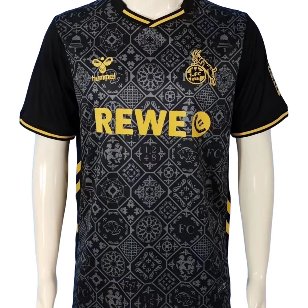 2025-26 1. FC Köln Pre-Match Second Away Shirt - Short Sleeve Fans Edition