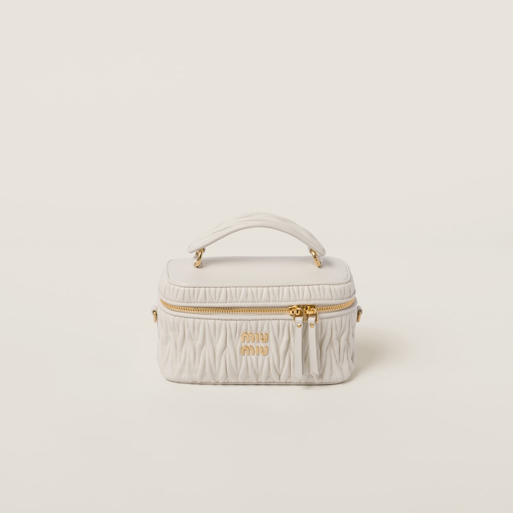 Matelassé nappa leather shoulder bag