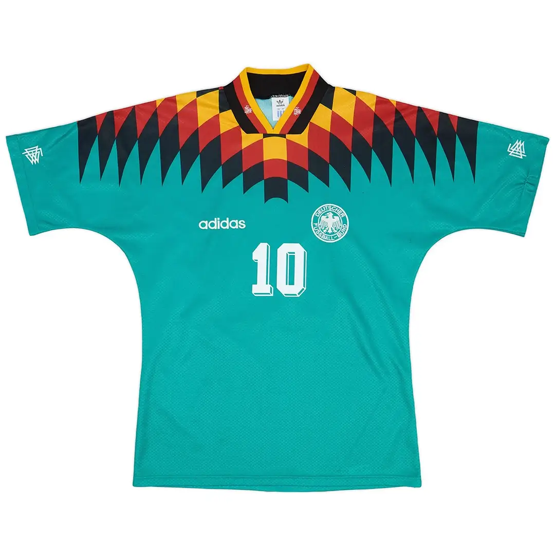 Matthäus #10 Retro Germany Away Football Jersey World Cup 1994