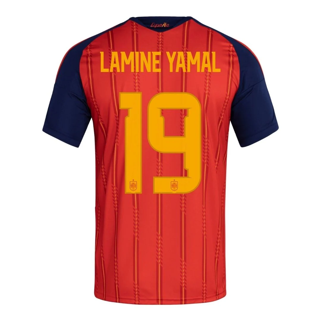 LAMINE YAMAL #19 Spain Home Soccer Jersey 2026 World Cup
