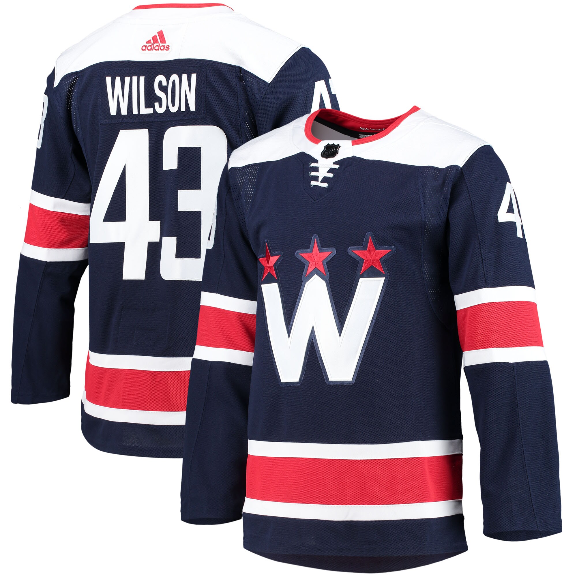 Tom Wilson Washington Capitals  Alternate Primegreen    Jersey – Navy