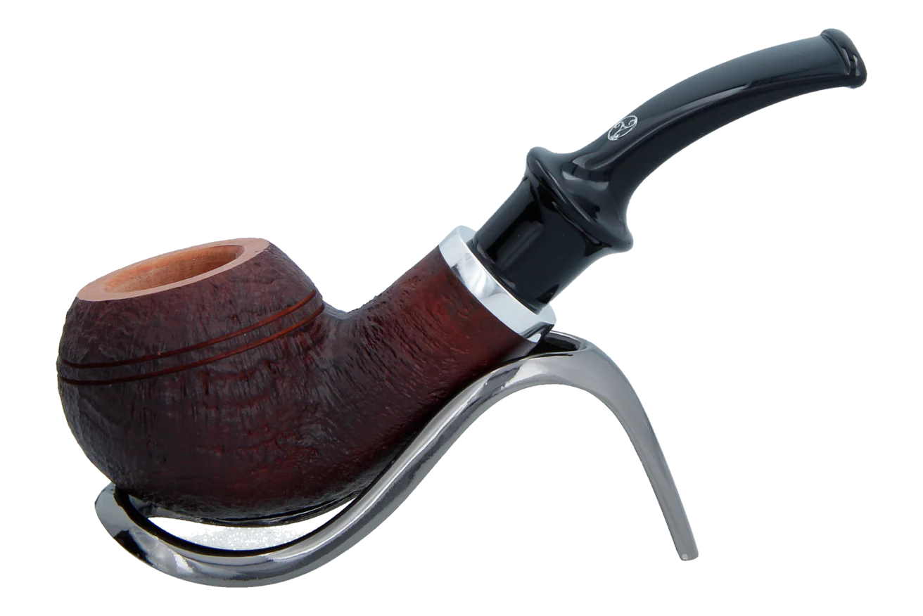 Rattray's Beltanes Fire Briar Smoking Pipe - Sandblast Red