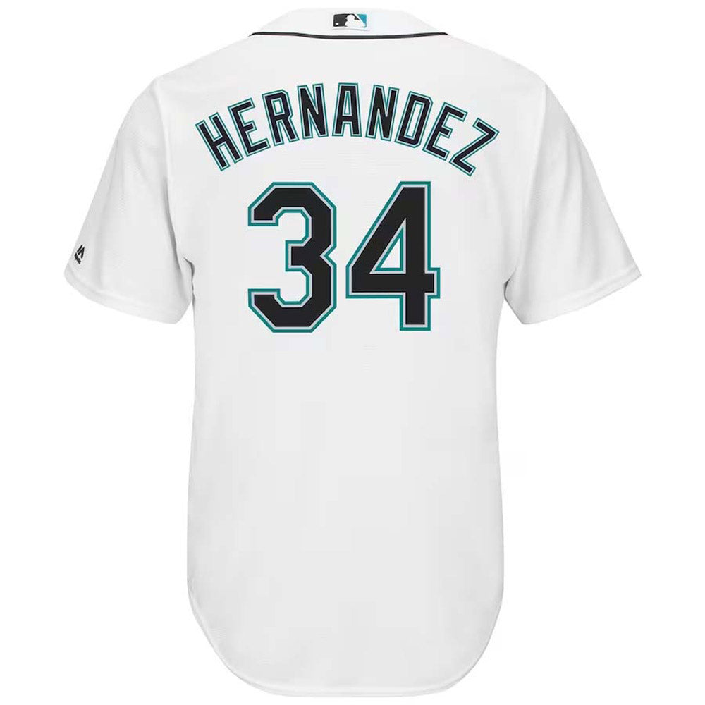 Men's Seattle Mariners Felix Hernandez Replica Home Jersey - White