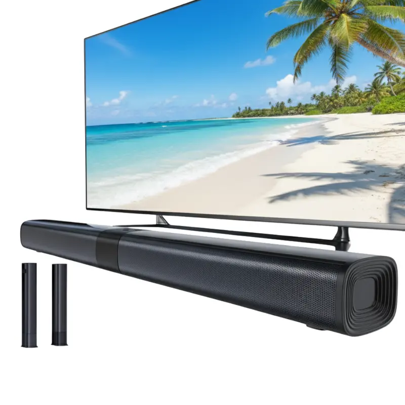 100W Bluetooth 5.3 Soundbar – HDMI ARC. Detachable Surround Speakers