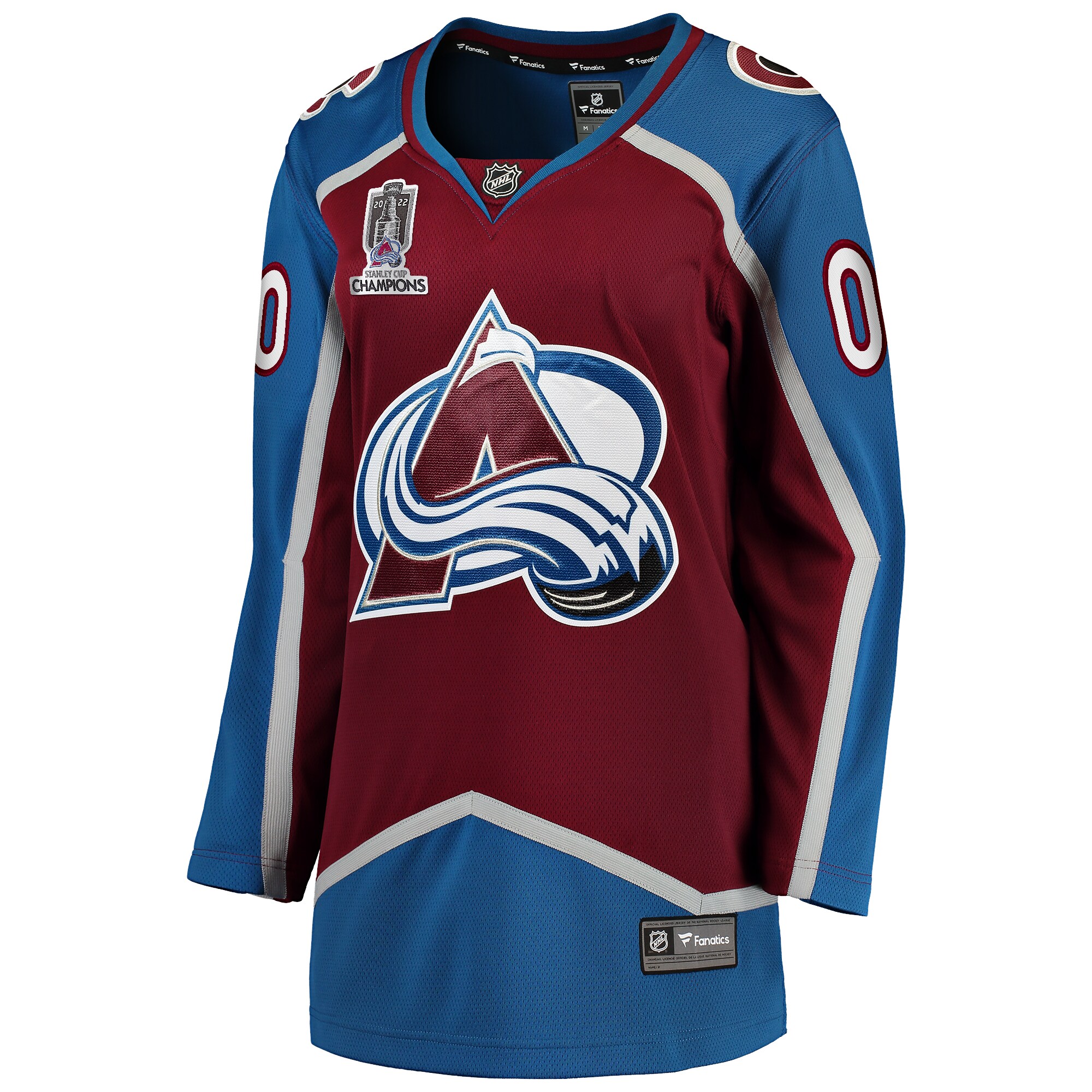 Colorado Avalanche Fanatics Women’s Home 2022 Stanley Cup Champions Breakaway Custom Jersey – Burgundy