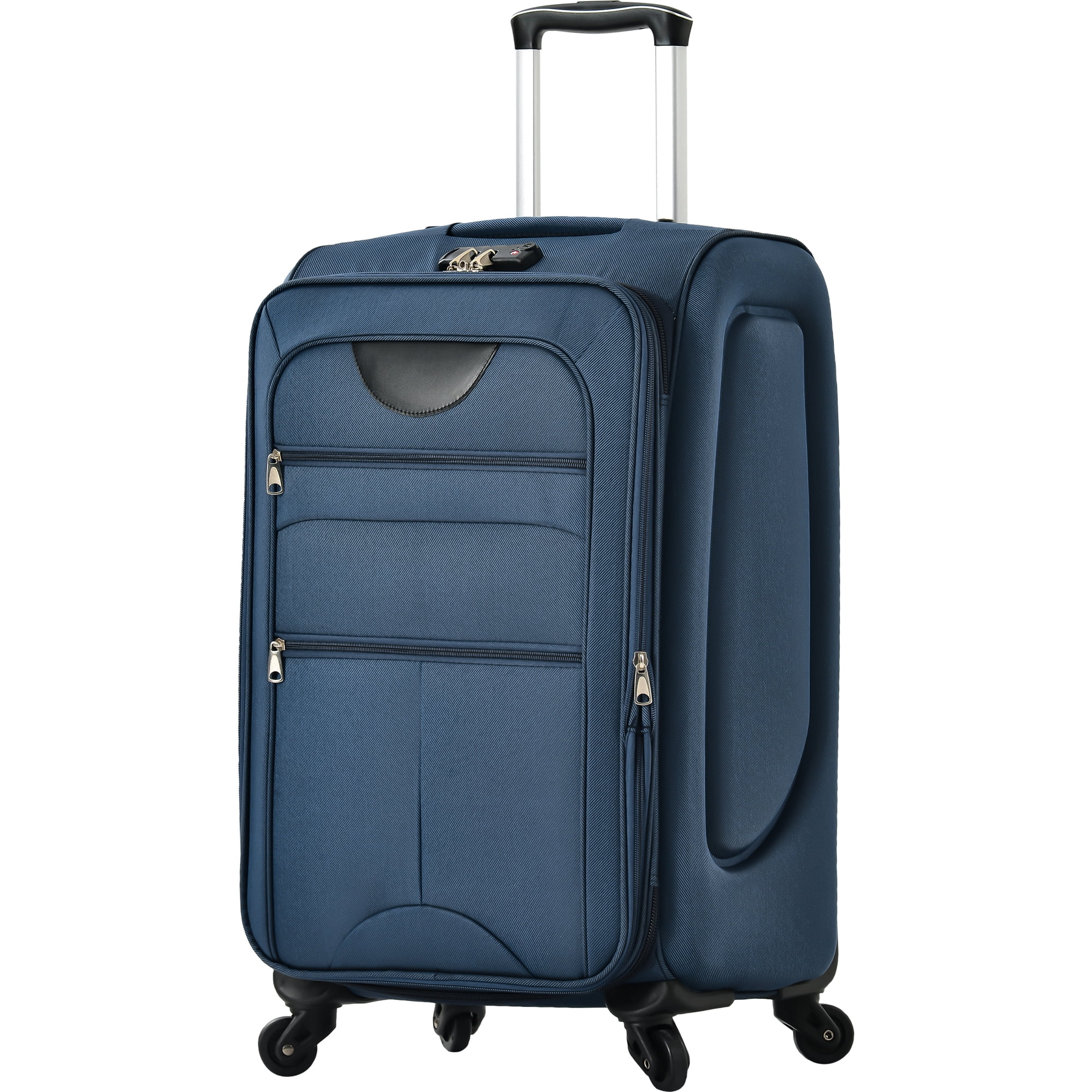 EUROCO 3 Piece Softside Luggage Set,Expandable Suitcase Set with TSA Lock and Spinner Wheels,Lightweight Suitcase for Men Women(20