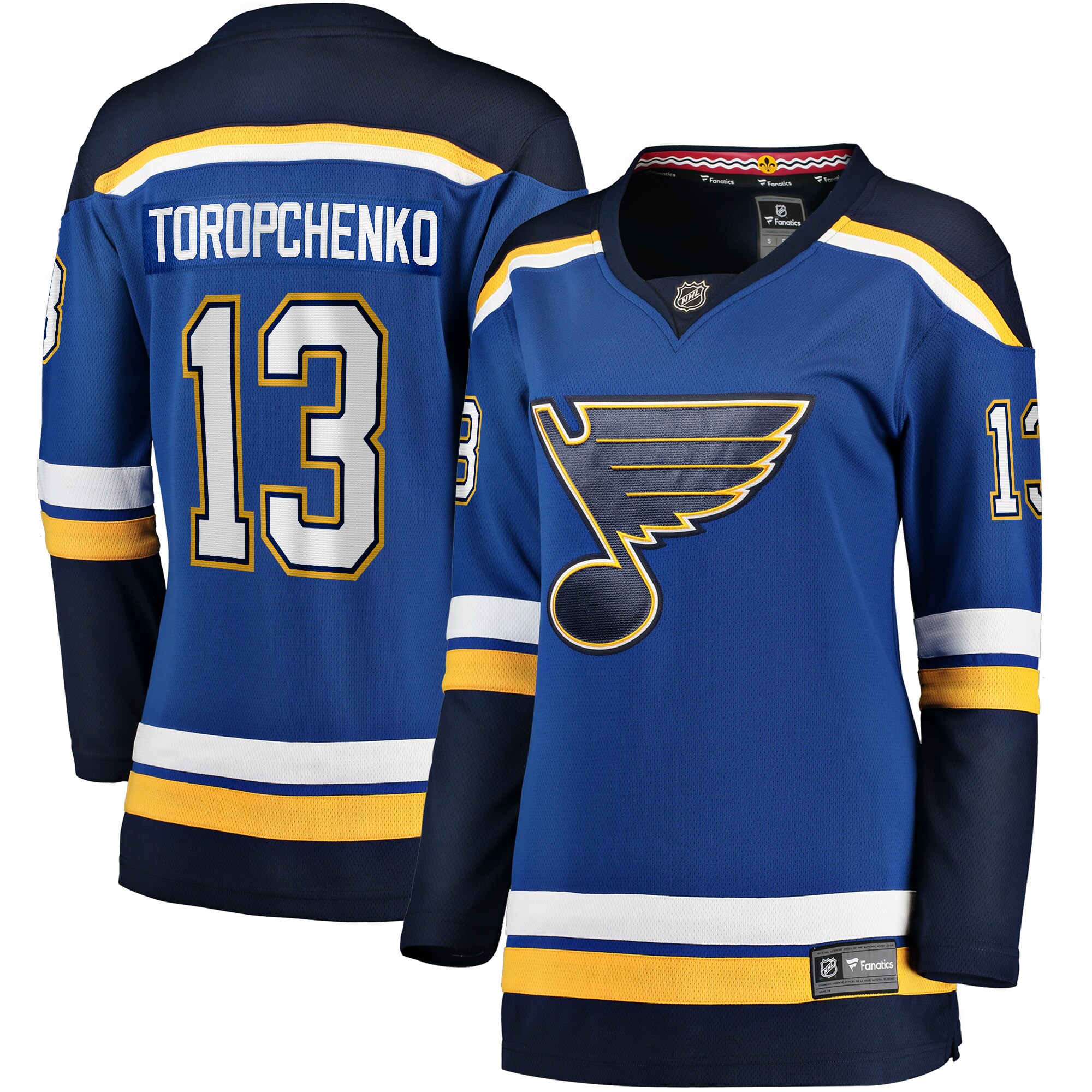 Alexey Toropchenko St. Louis Blues Fanatics Women’s Home Breakaway   Jersey – Blue