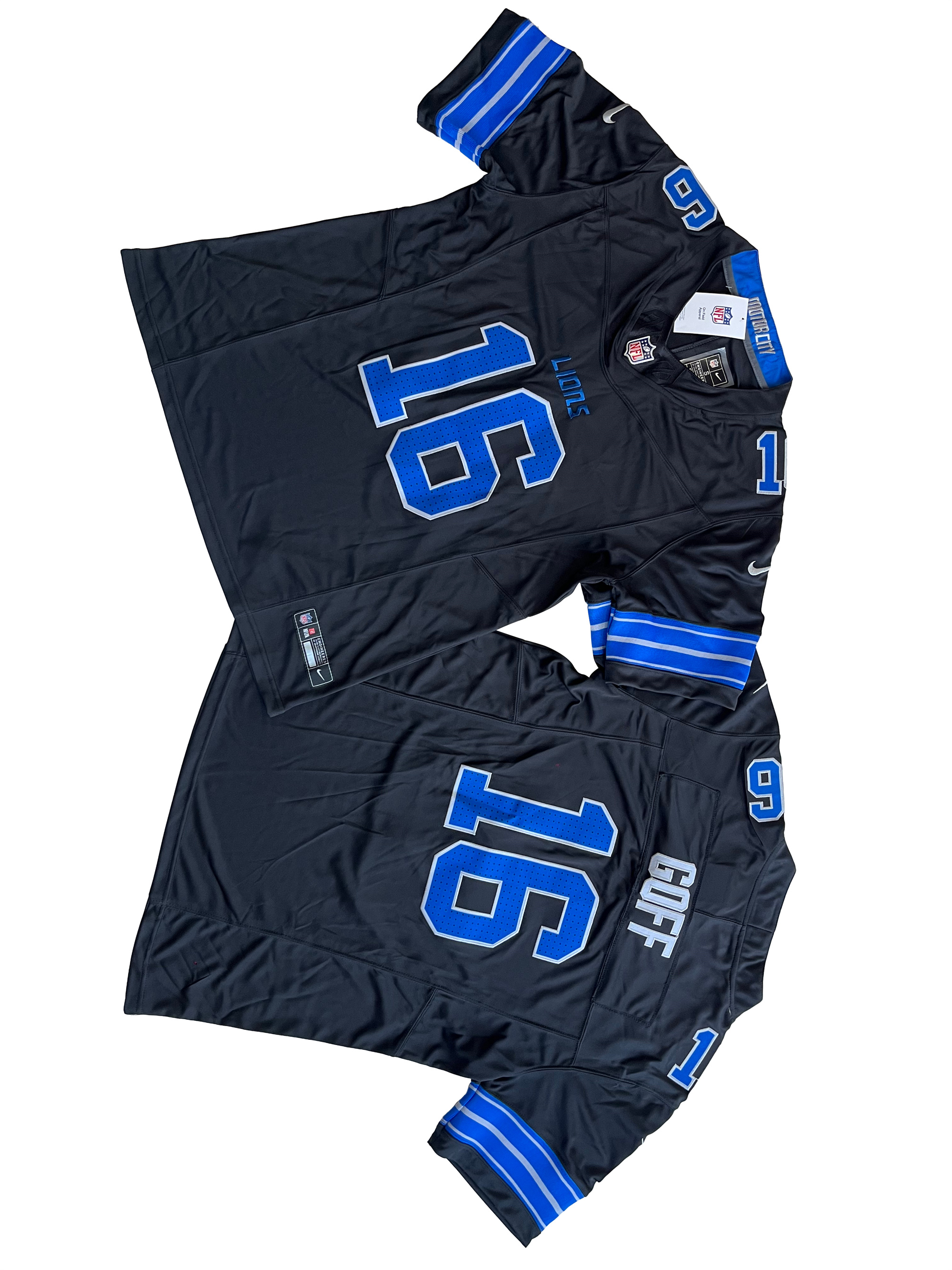 Men's Detroit Lions Jared Goff Black 2nd Alternate Vapor F.U.S.E. Limited Jersey