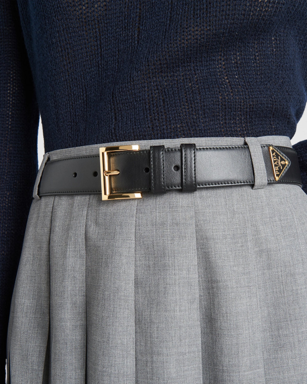 Leather belt