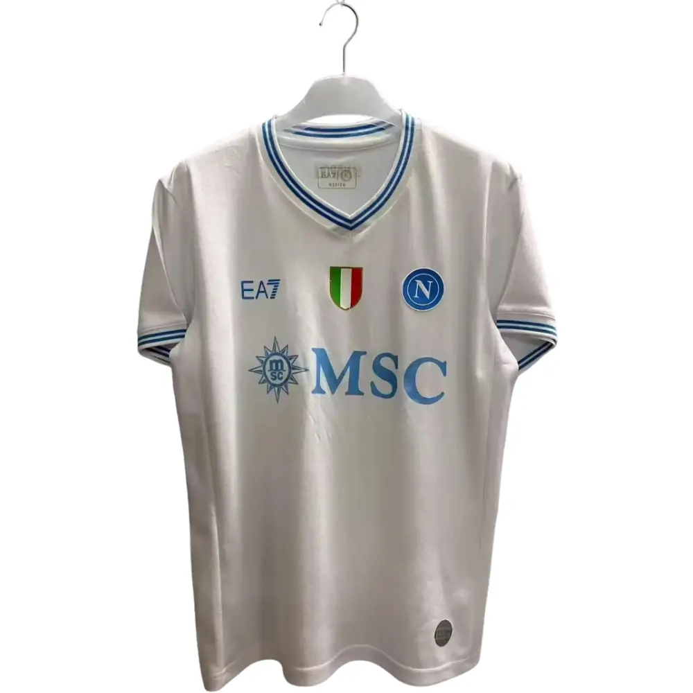 25-26 Napoli Champions League Away White Jersey - Fan Edition