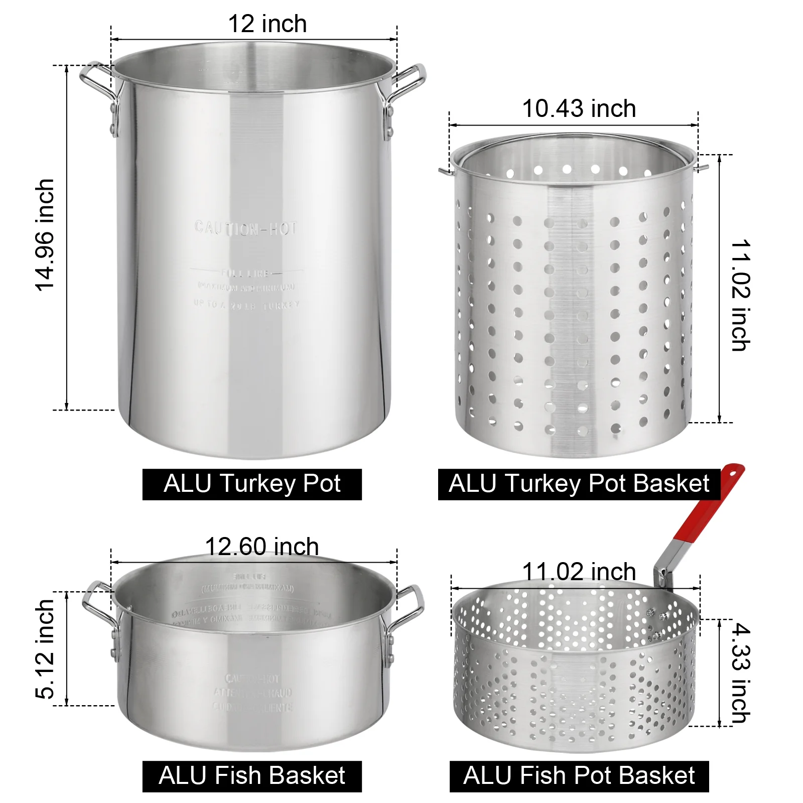 Ktaxon Propane Outdoor Fryer Kit Aluminum Frying/Boiling Turkey Fryer Pot 30QT 4 Piece Set