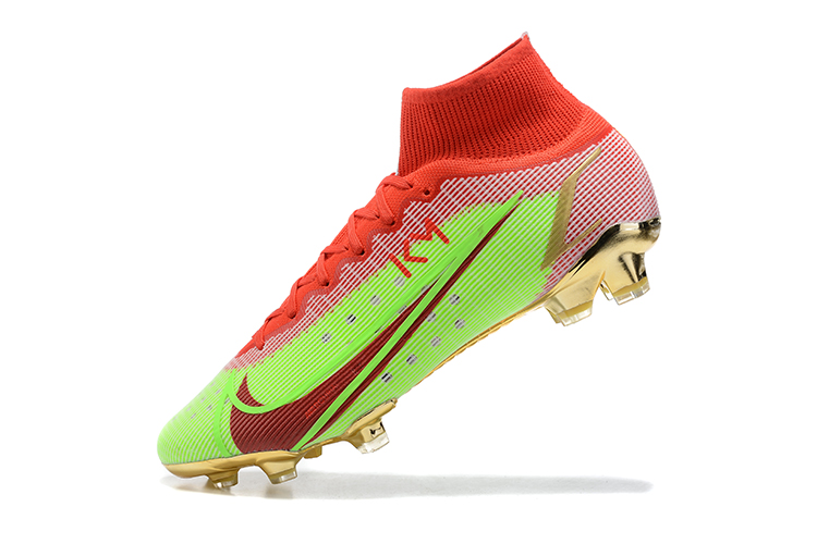 Assassin XIV High Top Mbappe Fully Knitted Waterproof FG Football Shoes